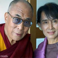 Dalai Lama Met Aung San Suu Kyi