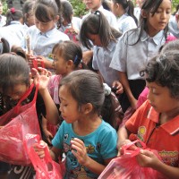 Bali Children Receiving Gifts from the Ganesha Foundation