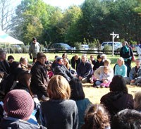 Thich Nhat Hanh at Blue Cliff Monastery