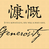 generosity