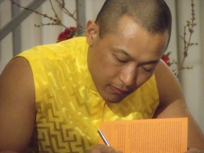 Sakyong Mipham Rinpoche Signing Books