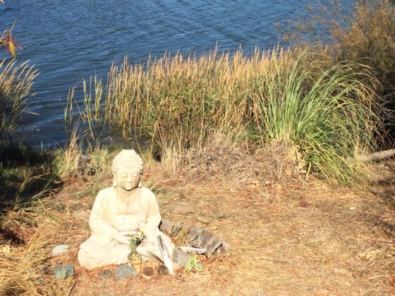 Buddha statue in Plum Village For sale as Framed Prints, Photos