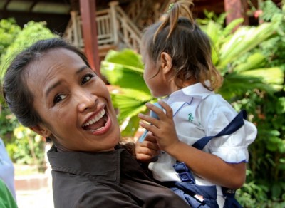 Somaly with a child