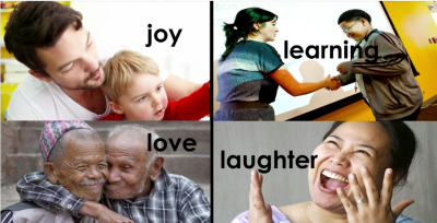 joy learning love laughter